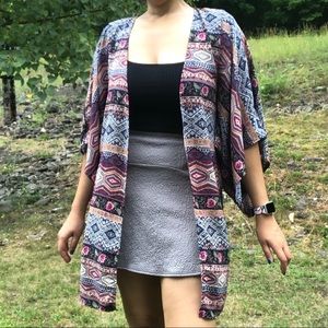F21 Boho Patterned Kimono